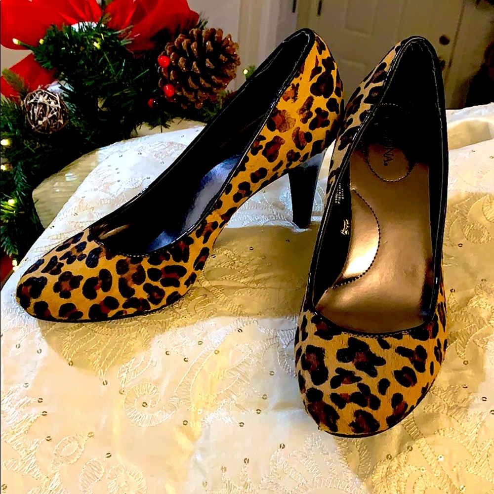 Brand New! Calf Hair Leopard Pumps